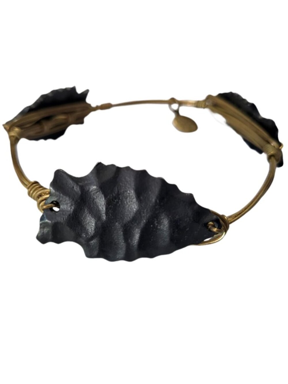 BOURBON & BOWTIES Black Arrowhead Bangle - Picture 2 of 3